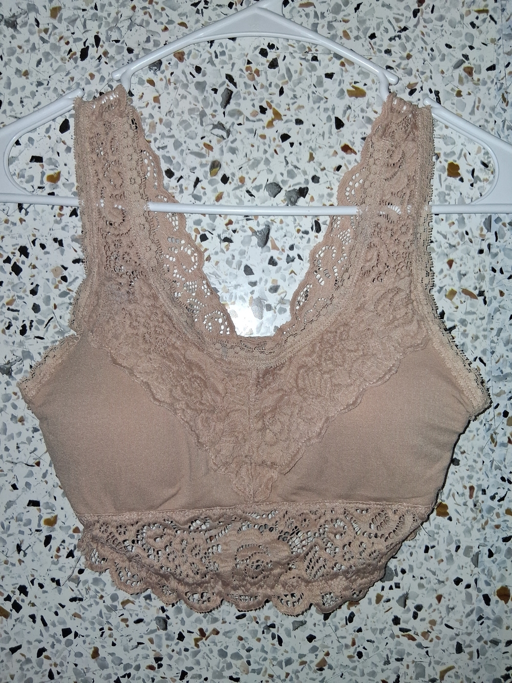 Altar'd State Lace Bralette in Blush